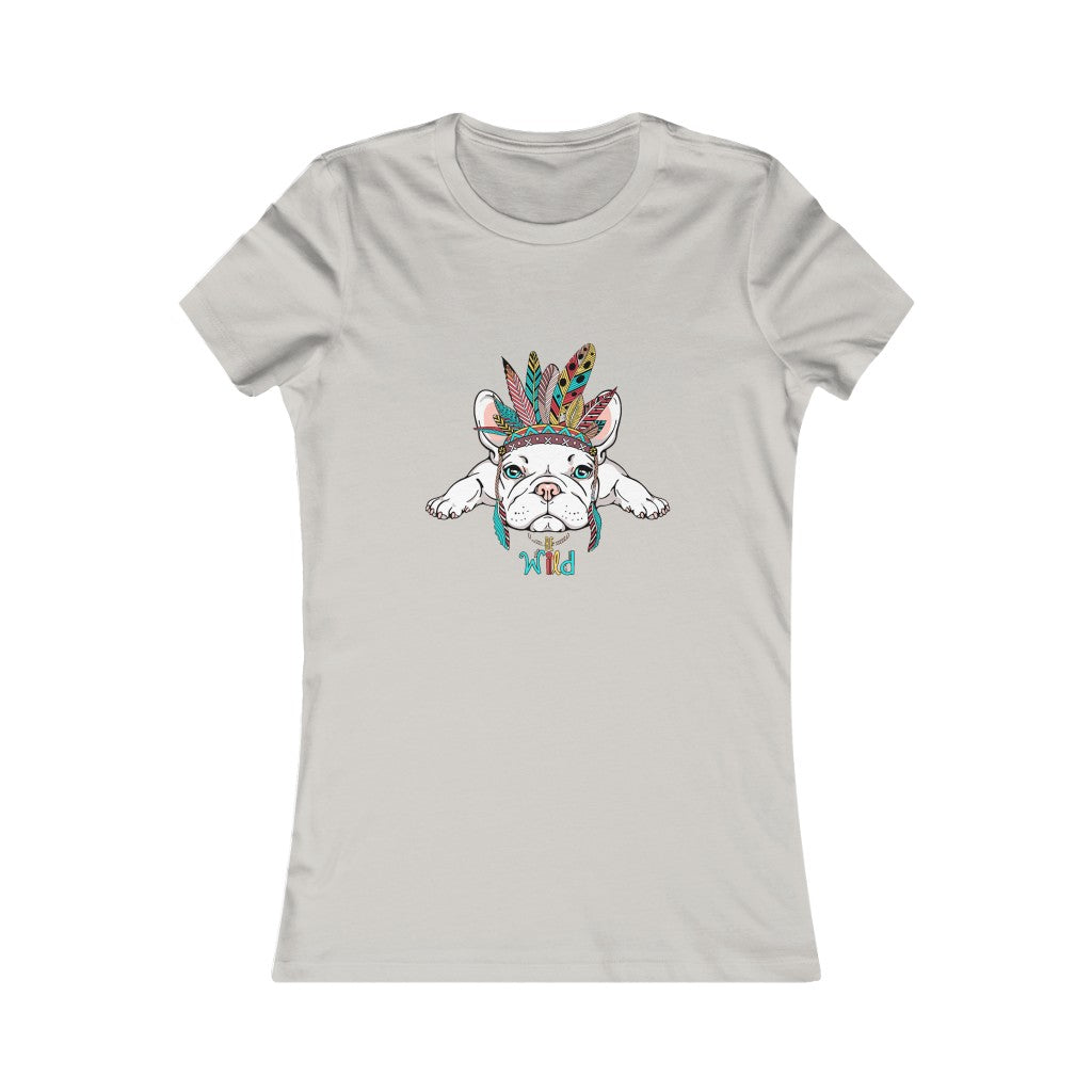 Women's Favorite Tee "French bulldog in Indian headdress"