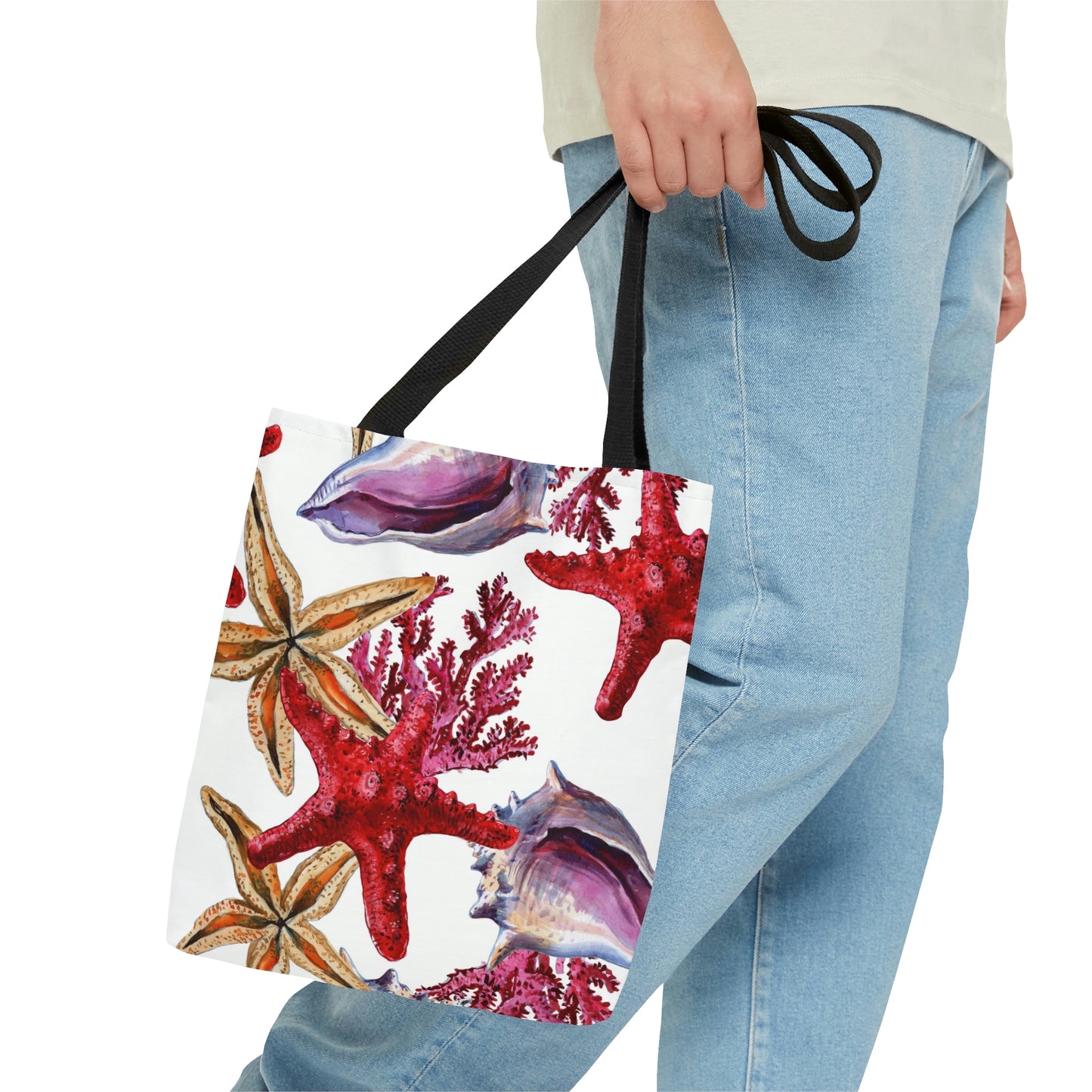 AOP Tote Bag "Underwater nature coral reef"