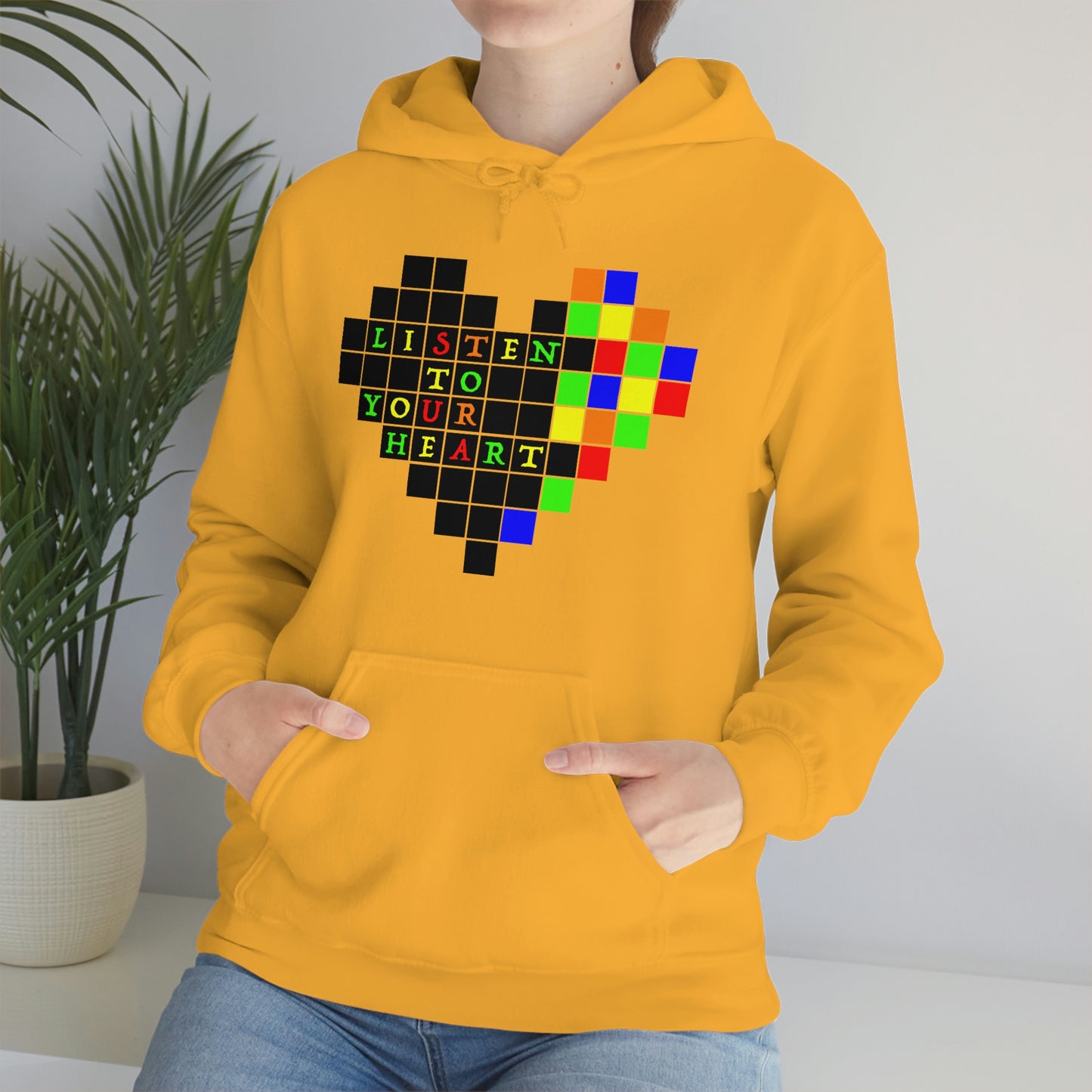 Unisex Heavy Blend™ Hooded Sweatshirt "Listen to your heart"