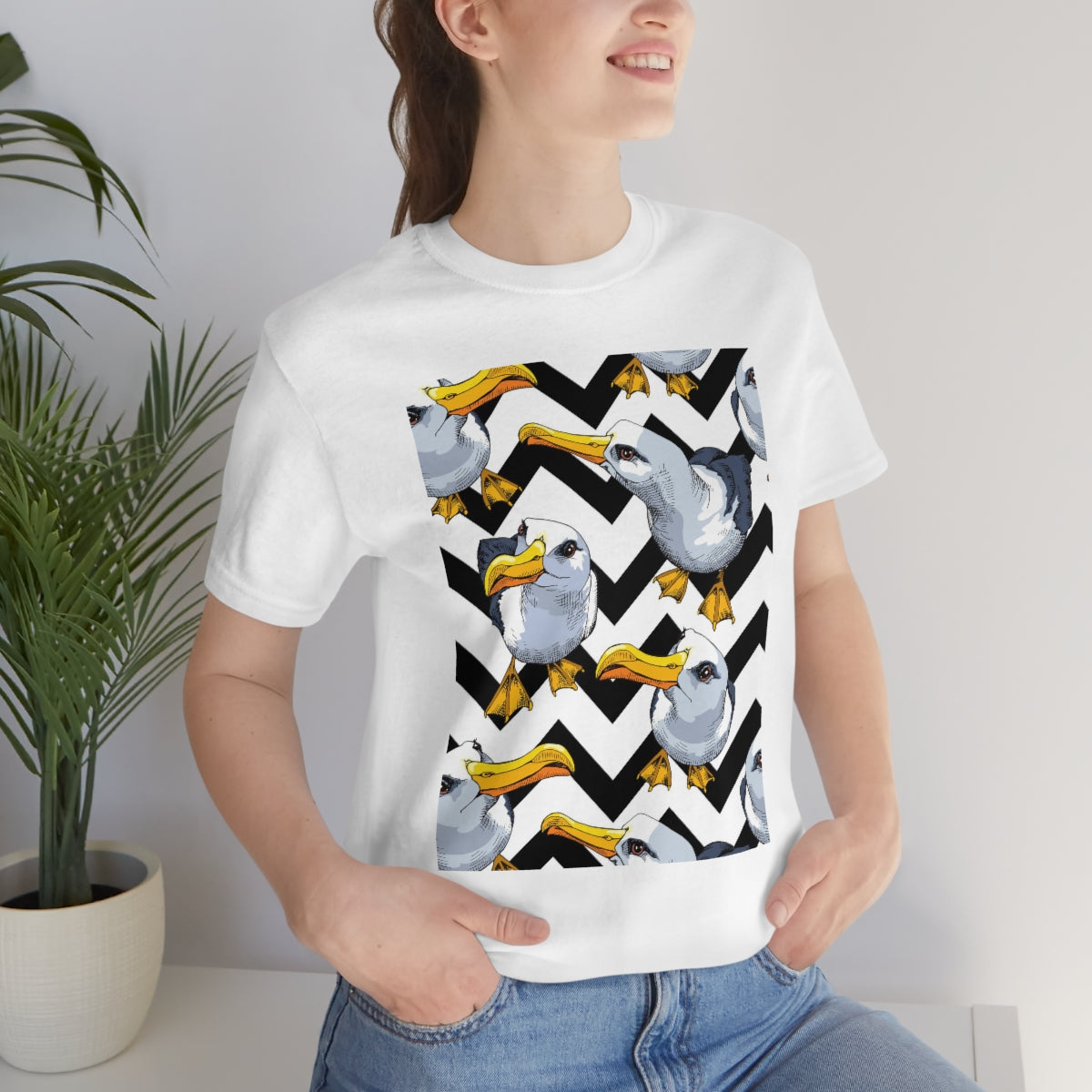 Unisex Jersey Short Sleeve Tee "Seagulls"