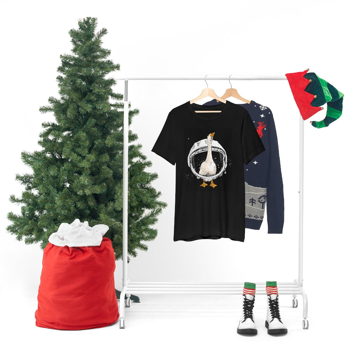 Unisex Jersey Short Sleeve Tee "Goose in a helmet"