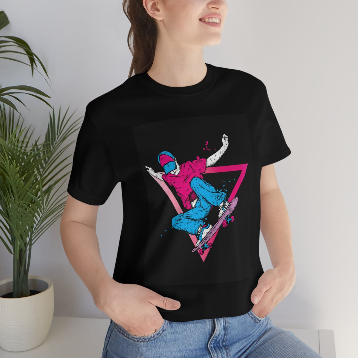 Unisex Jersey Short Sleeve Tee "Skateboarding"