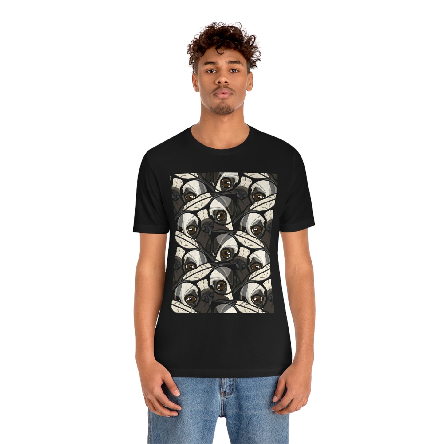 Unisex Jersey Short Sleeve Tee "Pugs pattern"