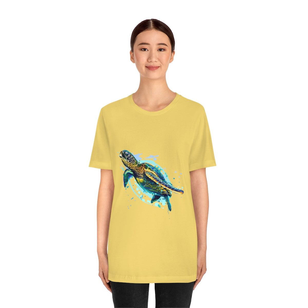 Unisex Jersey Short Sleeve Tee "Sea colorful turtle"