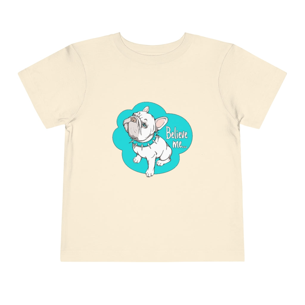 Kids Short Sleeve Tee "French bulldog believe me…"