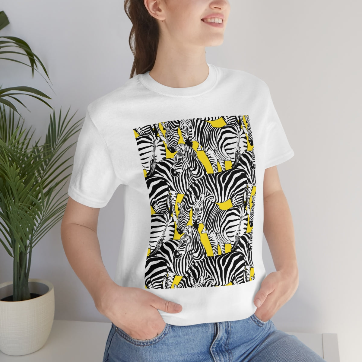Unisex Jersey Short Sleeve Tee "Colorful zebras"