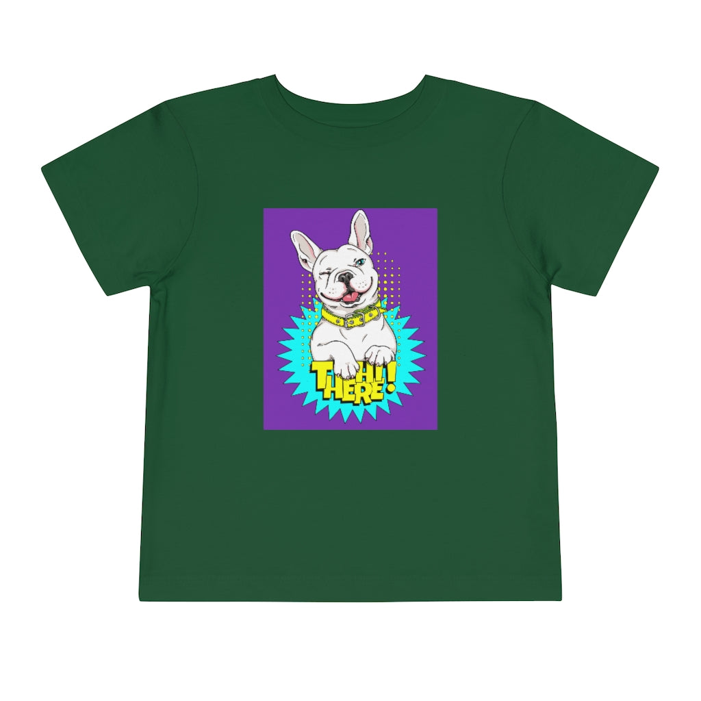 Kids Short Sleeve Tee "French bulldog Hi there!"