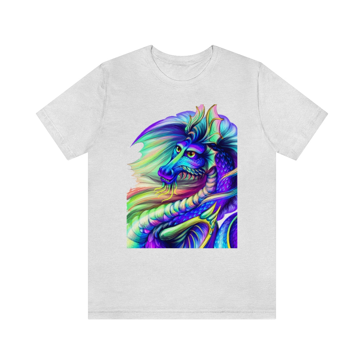 Unisex Jersey Short Sleeve Tee "Multi-colored dragon"