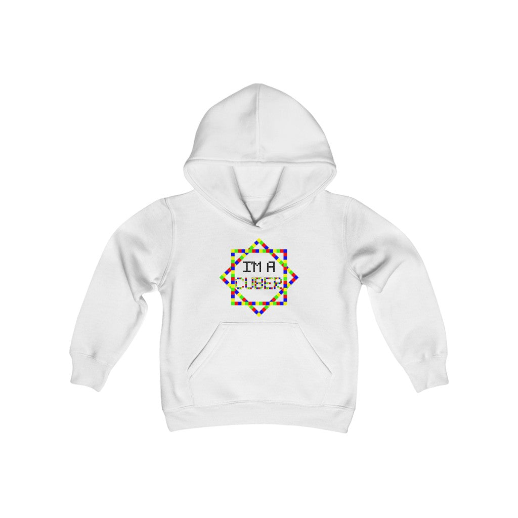 Youth Heavy Blend Hooded Sweatshirt "I'm a cuber"