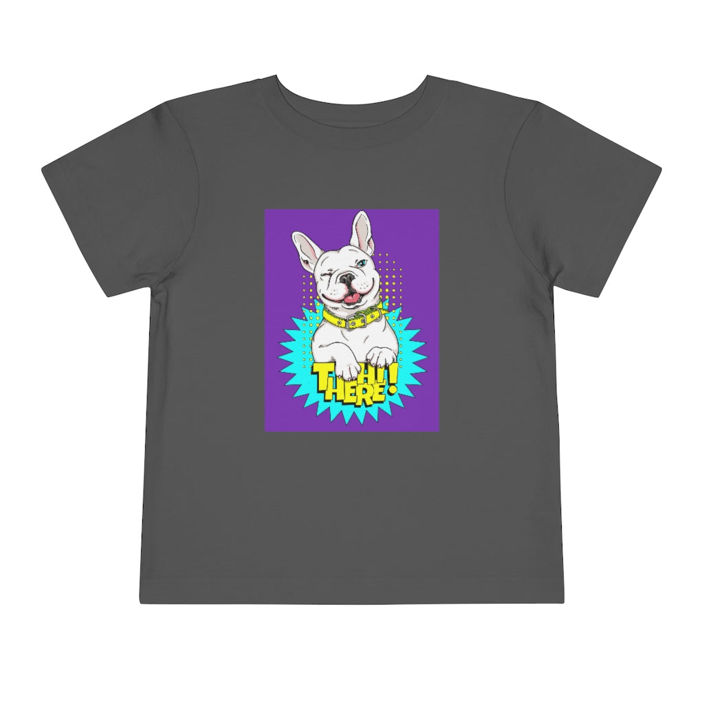 Kids Short Sleeve Tee "French bulldog Hi there!"