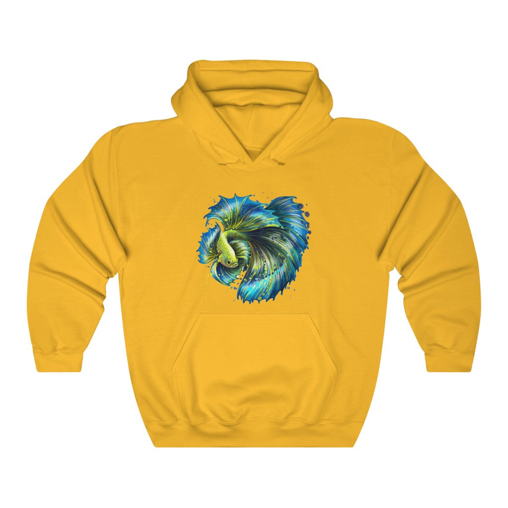 Unisex Heavy Blend™ Hooded Sweatshirt "Colorful tropical fish"
