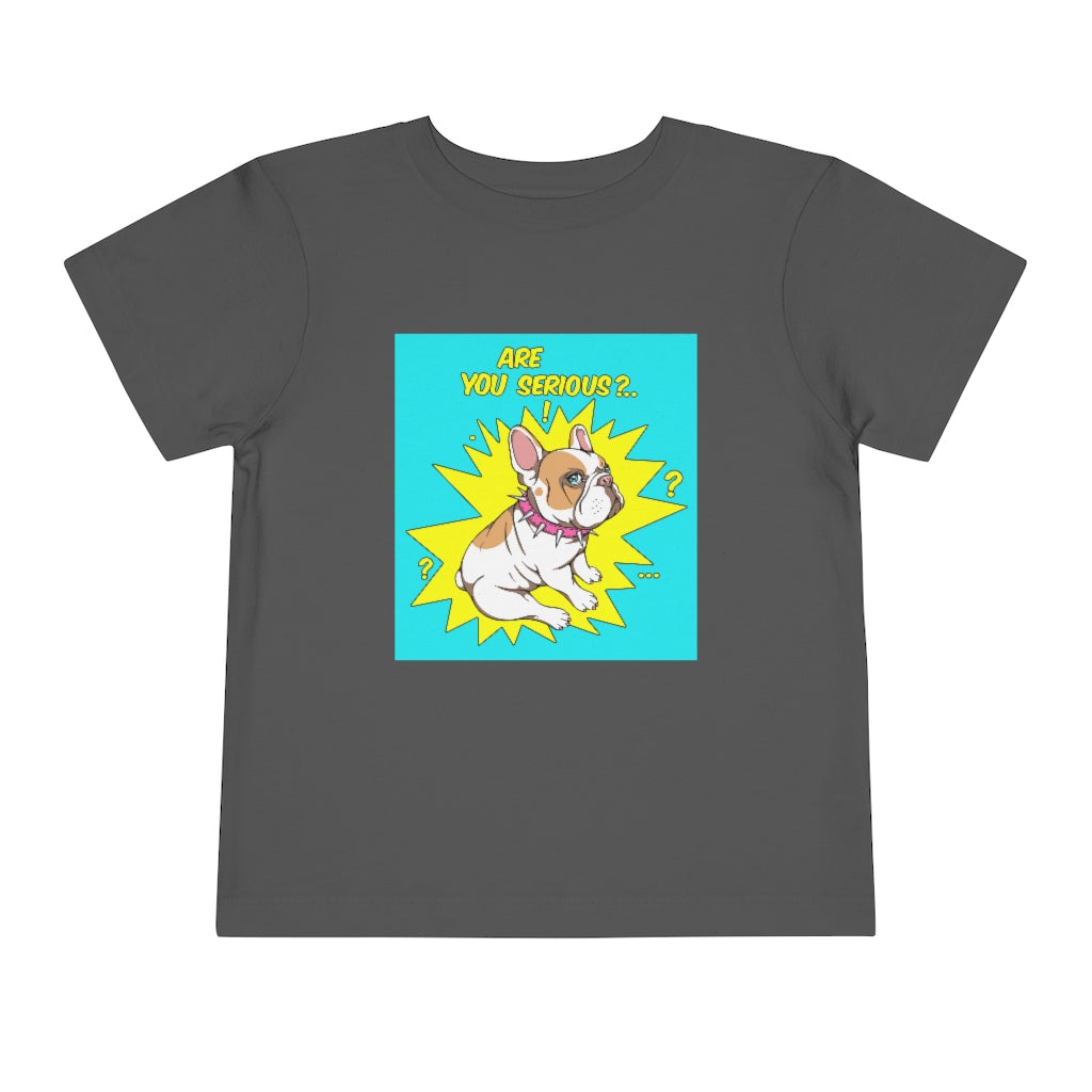Kids Short Sleeve Tee "French bulldog are you serious?"
