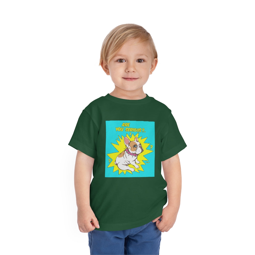 Kids Short Sleeve Tee "French bulldog are you serious?"