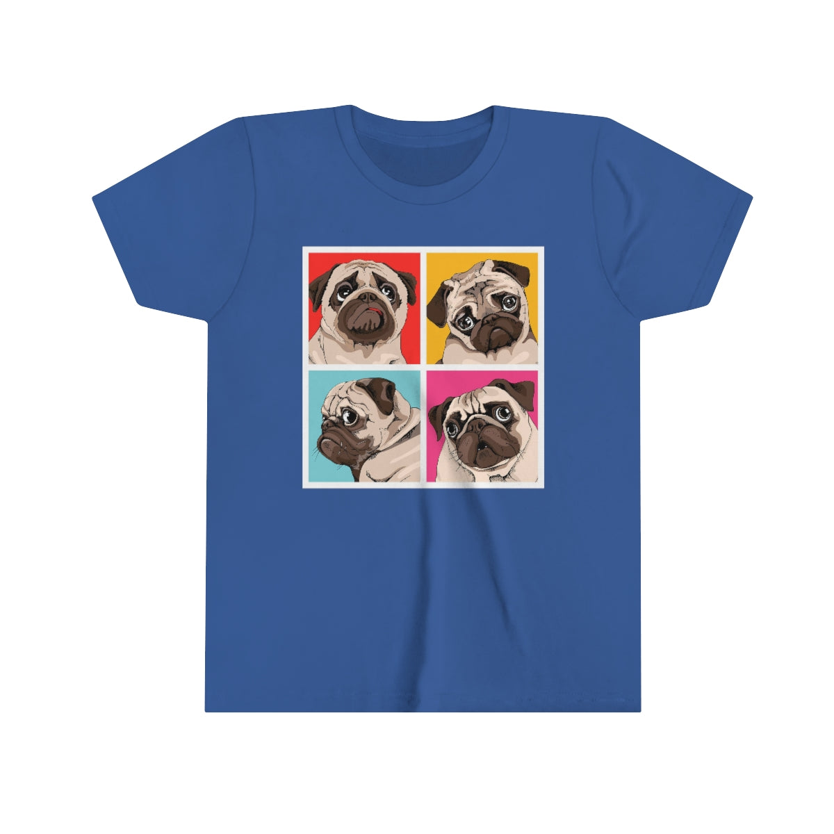 Youth Short Sleeve Tee "Four Pugs"