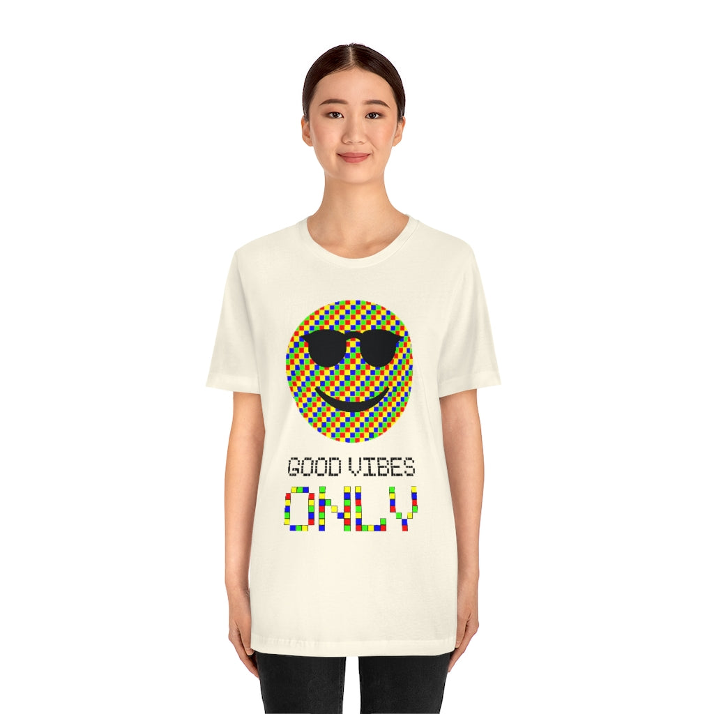 Unisex Jersey Short Sleeve Tee "Good vibes only"