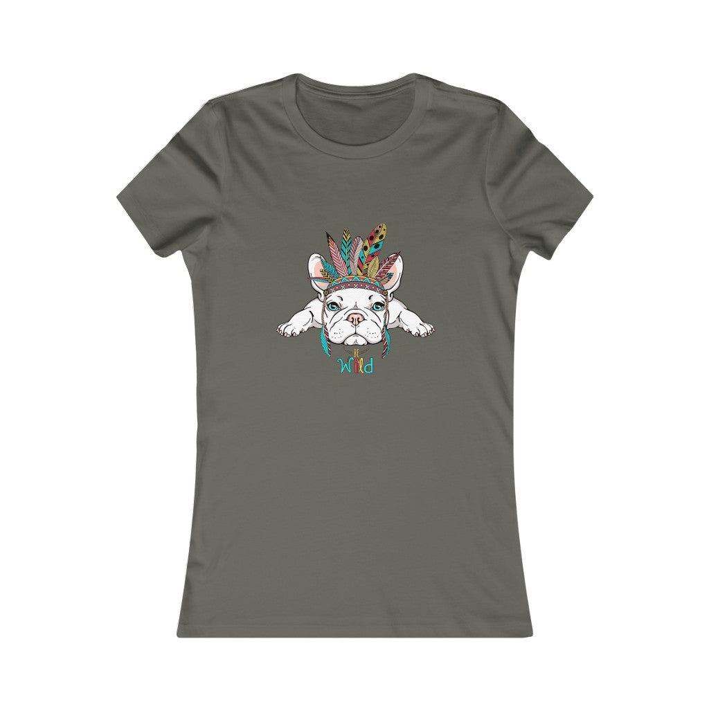 Women's Favorite Tee "French bulldog in Indian headdress"