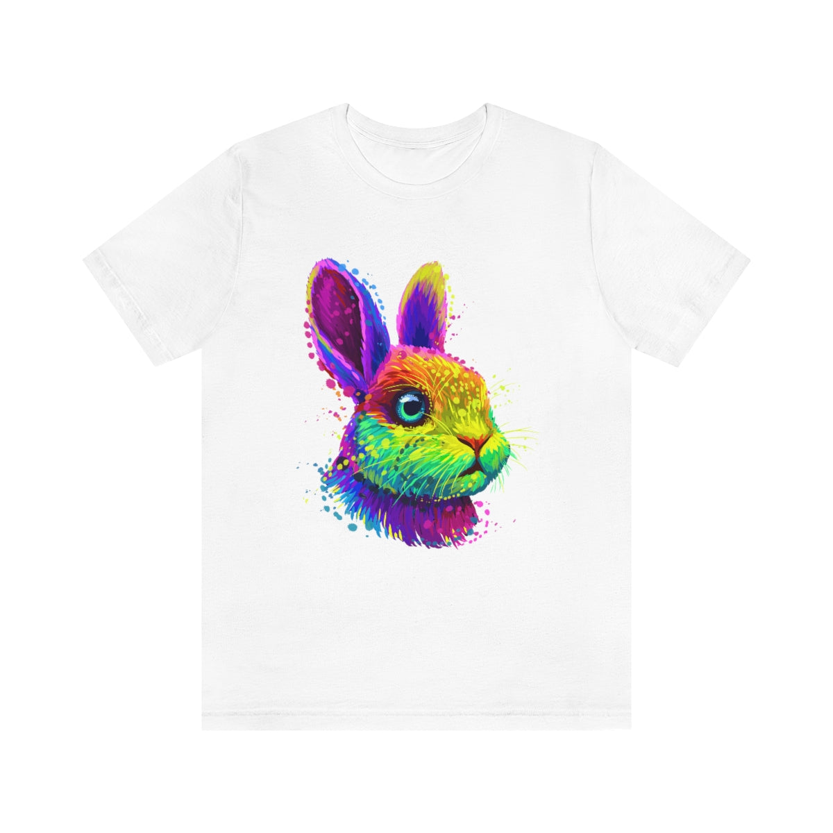 Unisex Jersey Short Sleeve Tee "Abstract colorful little rabbit"
