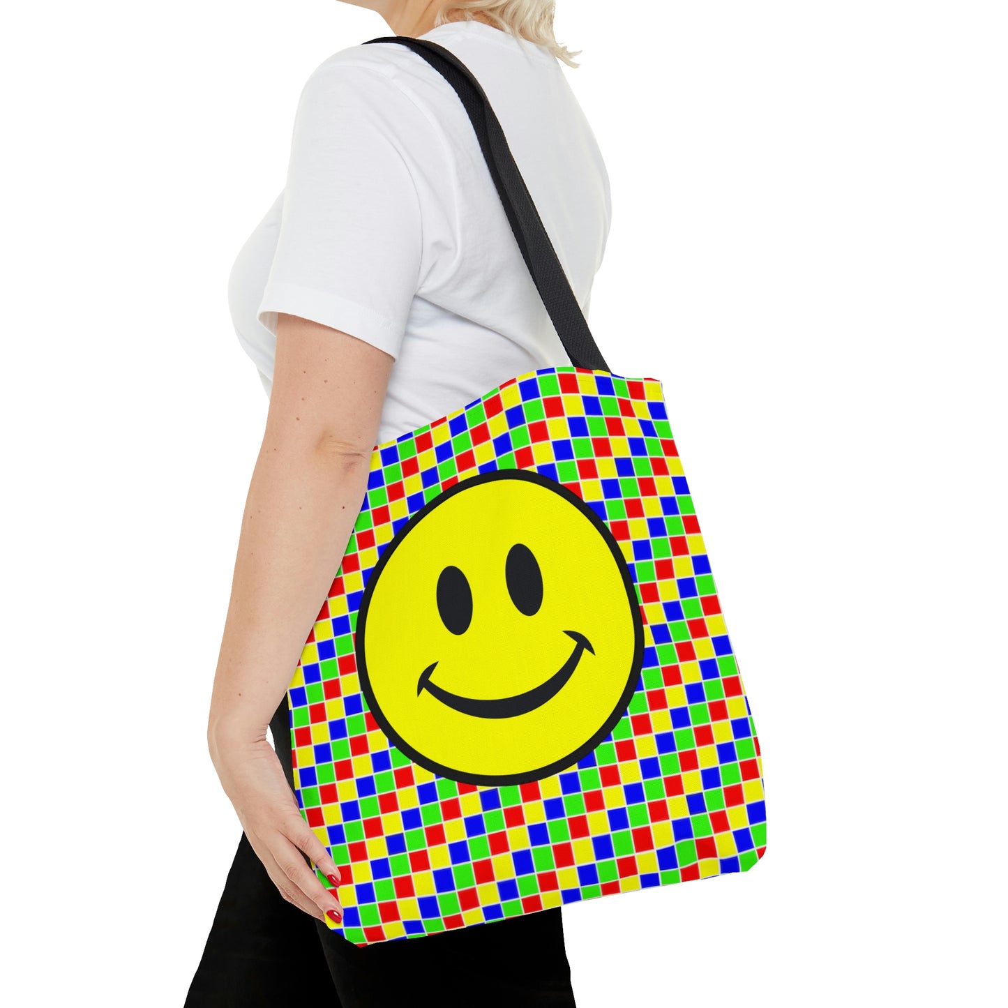 AOP Tote Bag "Smile and mosaic"