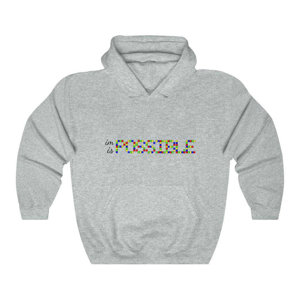 Unisex Heavy Blend™ Hooded Sweatshirt 'Impossible is possible'