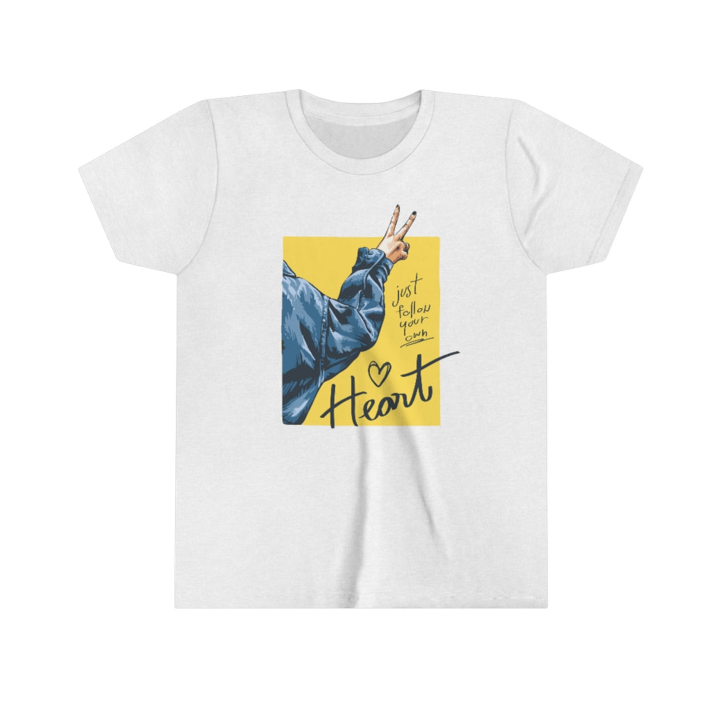 Youth Short Sleeve Tee "Follow your heart"