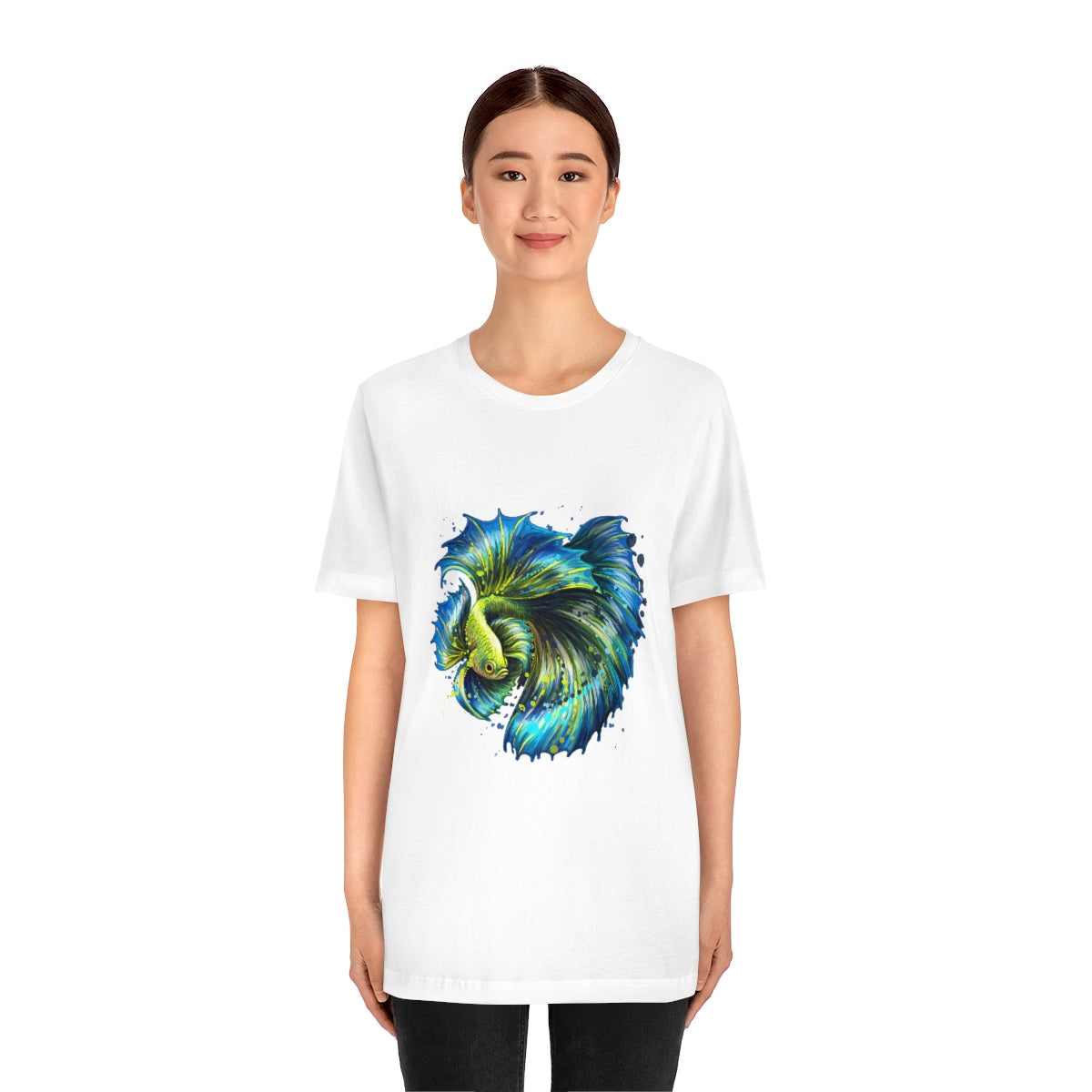 Unisex Jersey Short Sleeve Tee "Colorful tropical fish"