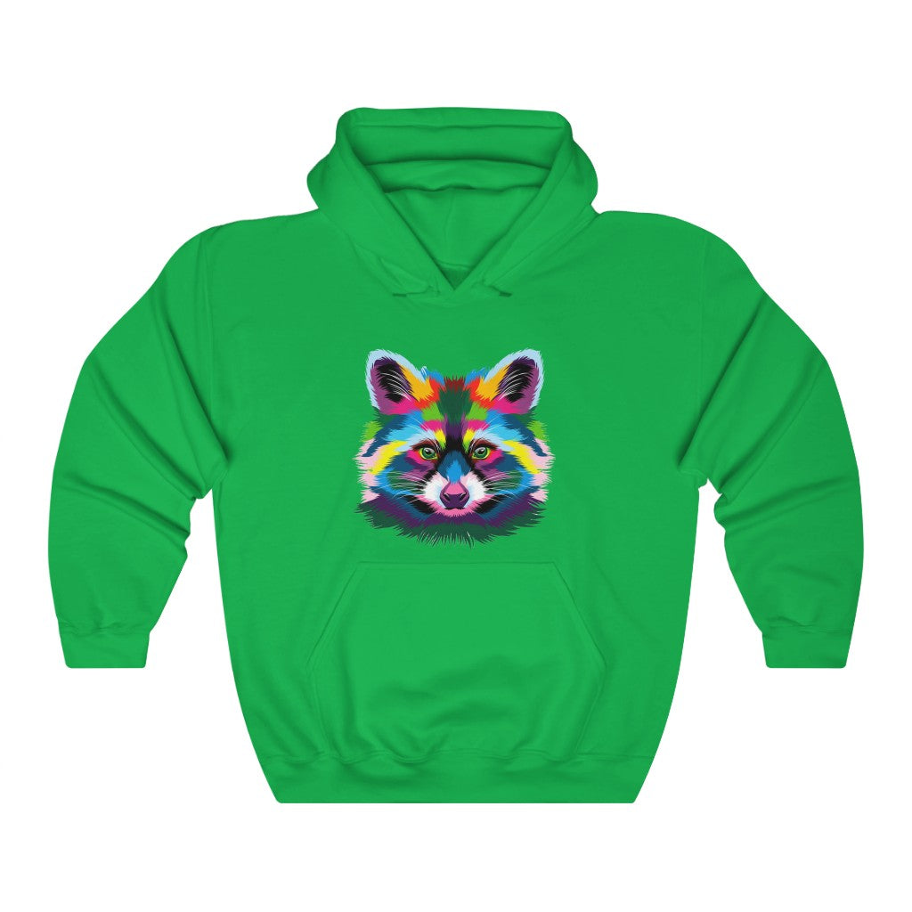 Unisex Heavy Blend™ Hooded Sweatshirt "Abstract colorful raccoon"