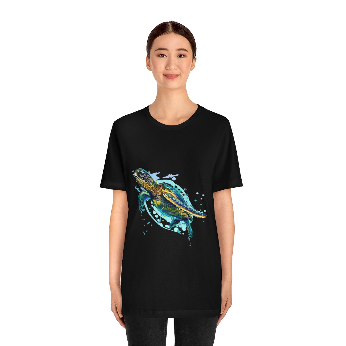 Unisex Jersey Short Sleeve Tee "Sea colorful turtle"