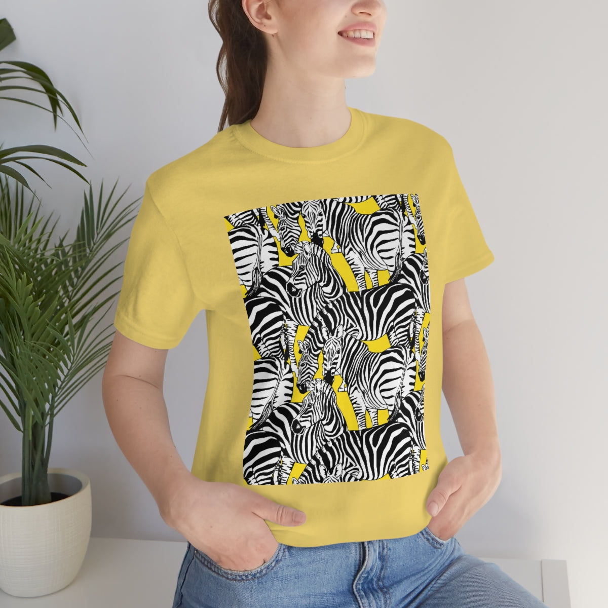 Unisex Jersey Short Sleeve Tee "Colorful zebras"
