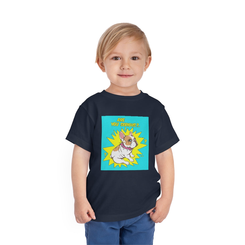 Kids Short Sleeve Tee "French bulldog are you serious?"