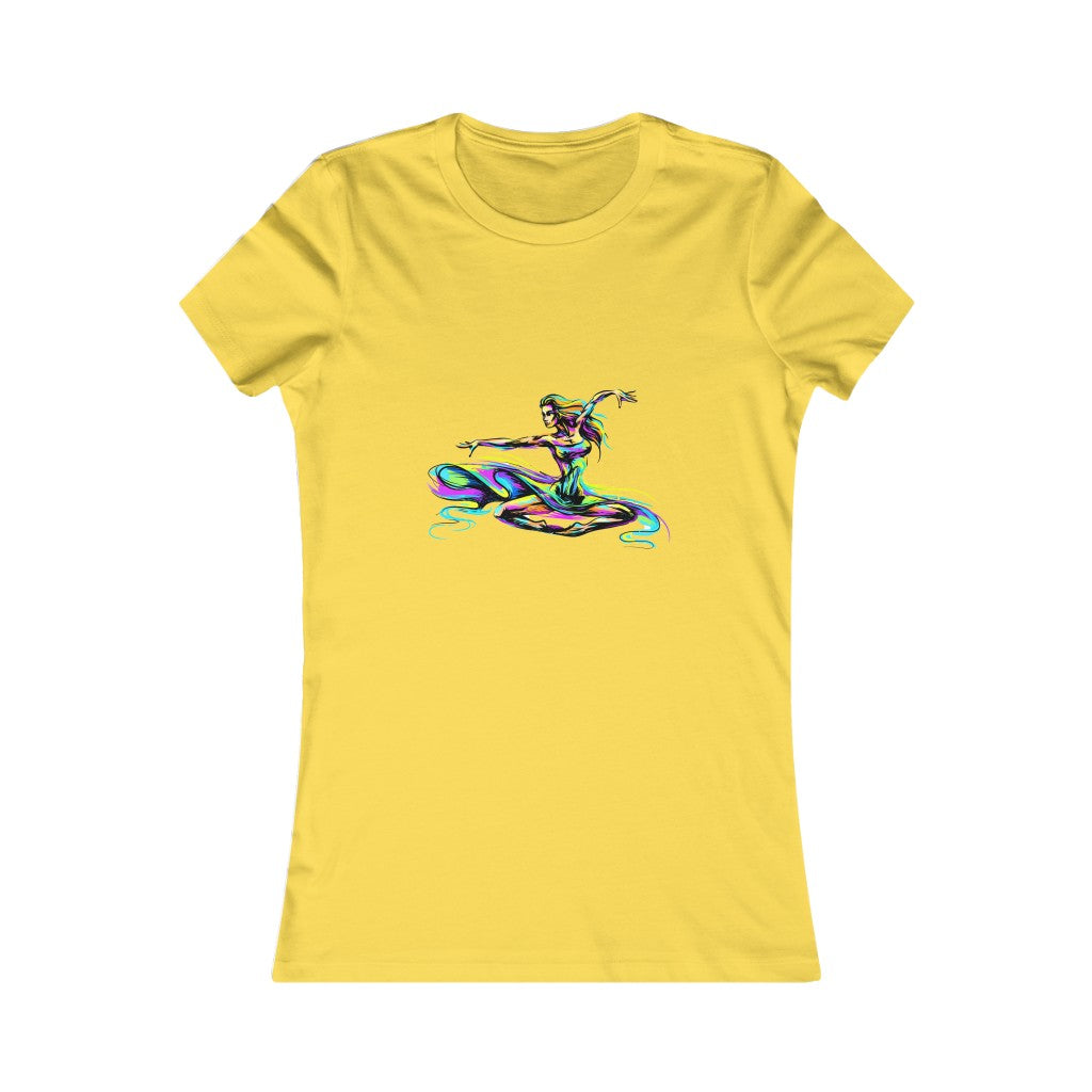 Women's Favorite Tee "Abstract girl dancer in jump"
