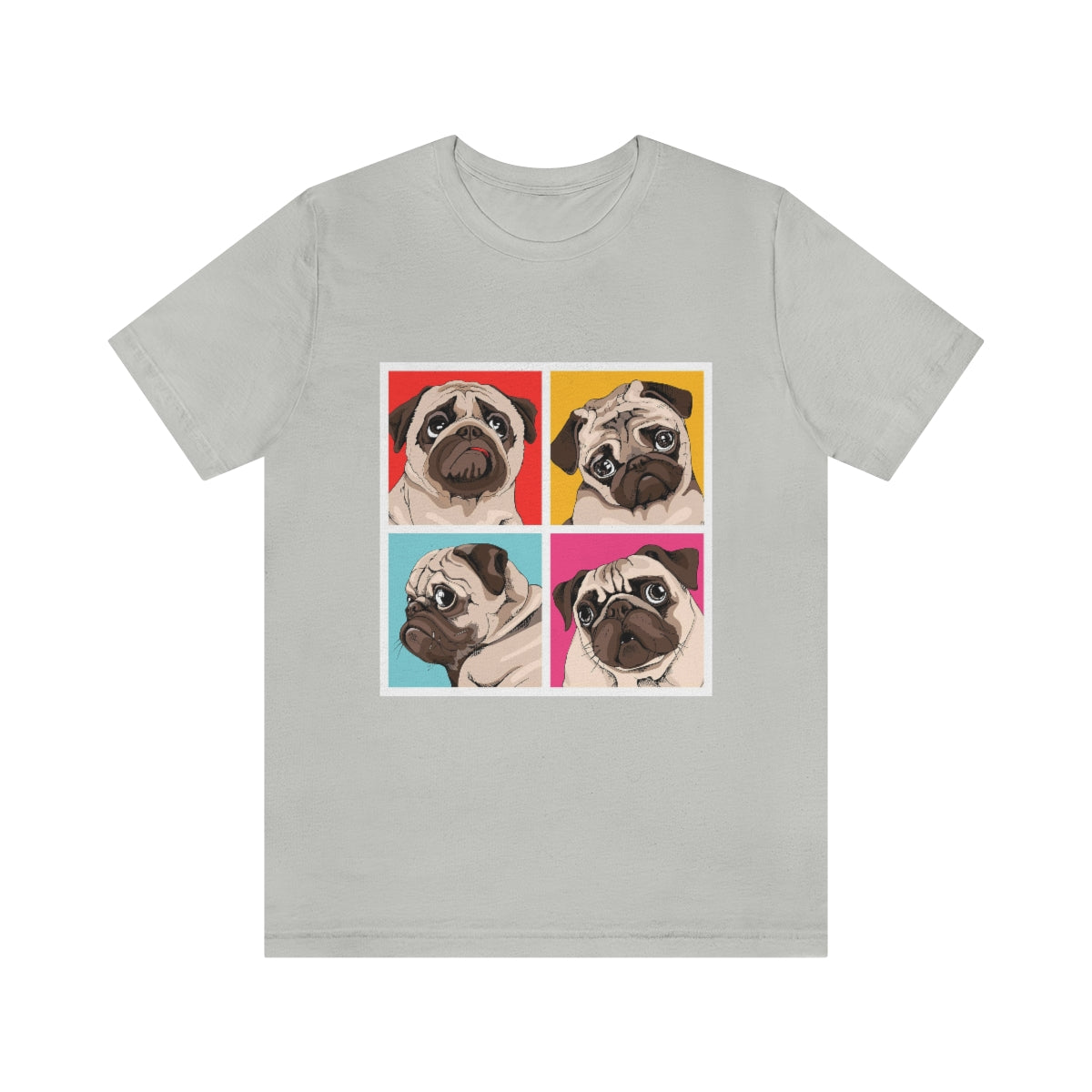 Unisex Jersey Short Sleeve Tee "Four Pugs"