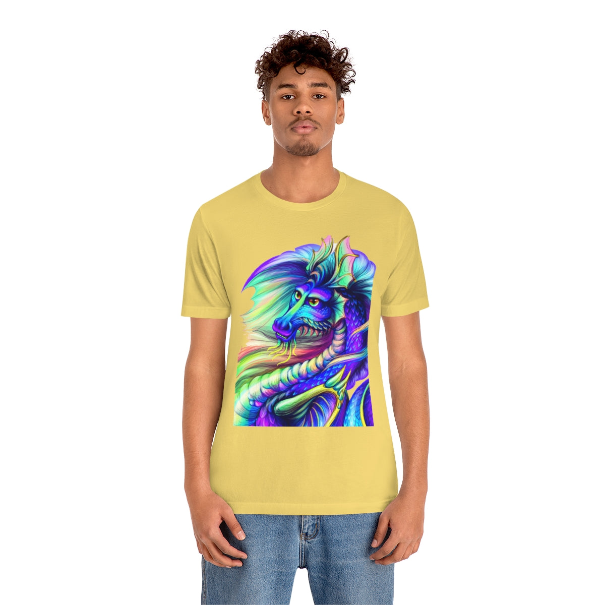 Unisex Jersey Short Sleeve Tee "Multi-colored dragon"