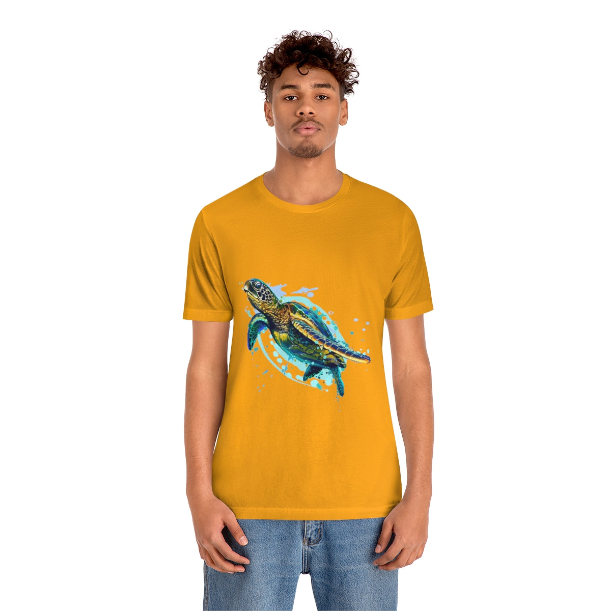 Unisex Jersey Short Sleeve Tee "Sea colorful turtle"