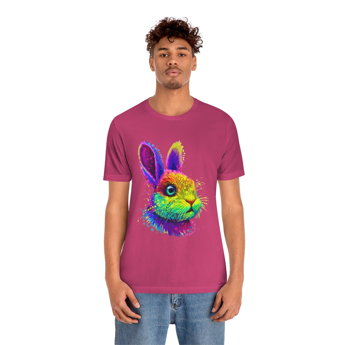 Unisex Jersey Short Sleeve Tee "Abstract colorful little rabbit"