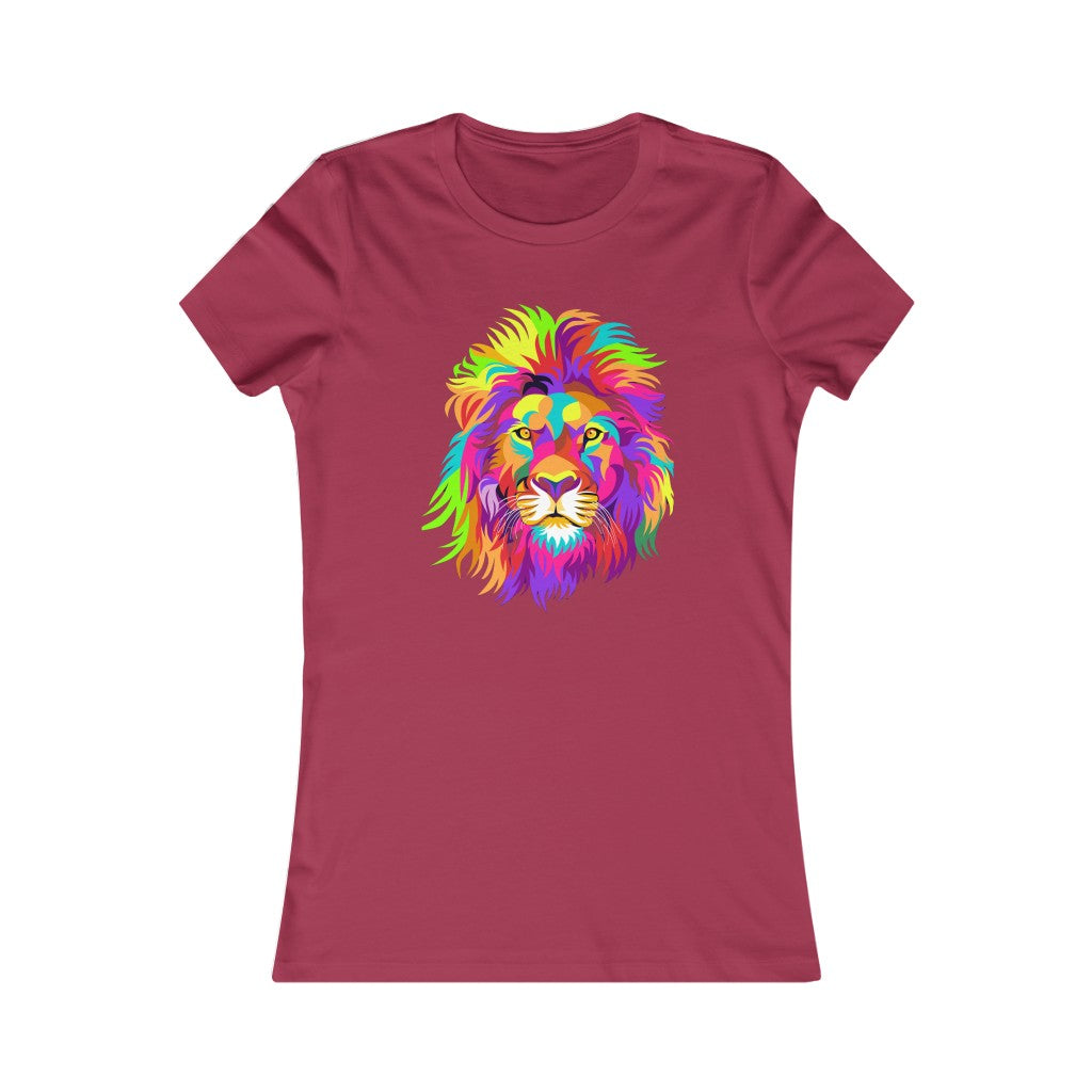 Women's Favorite Tee "Colourful Lion"
