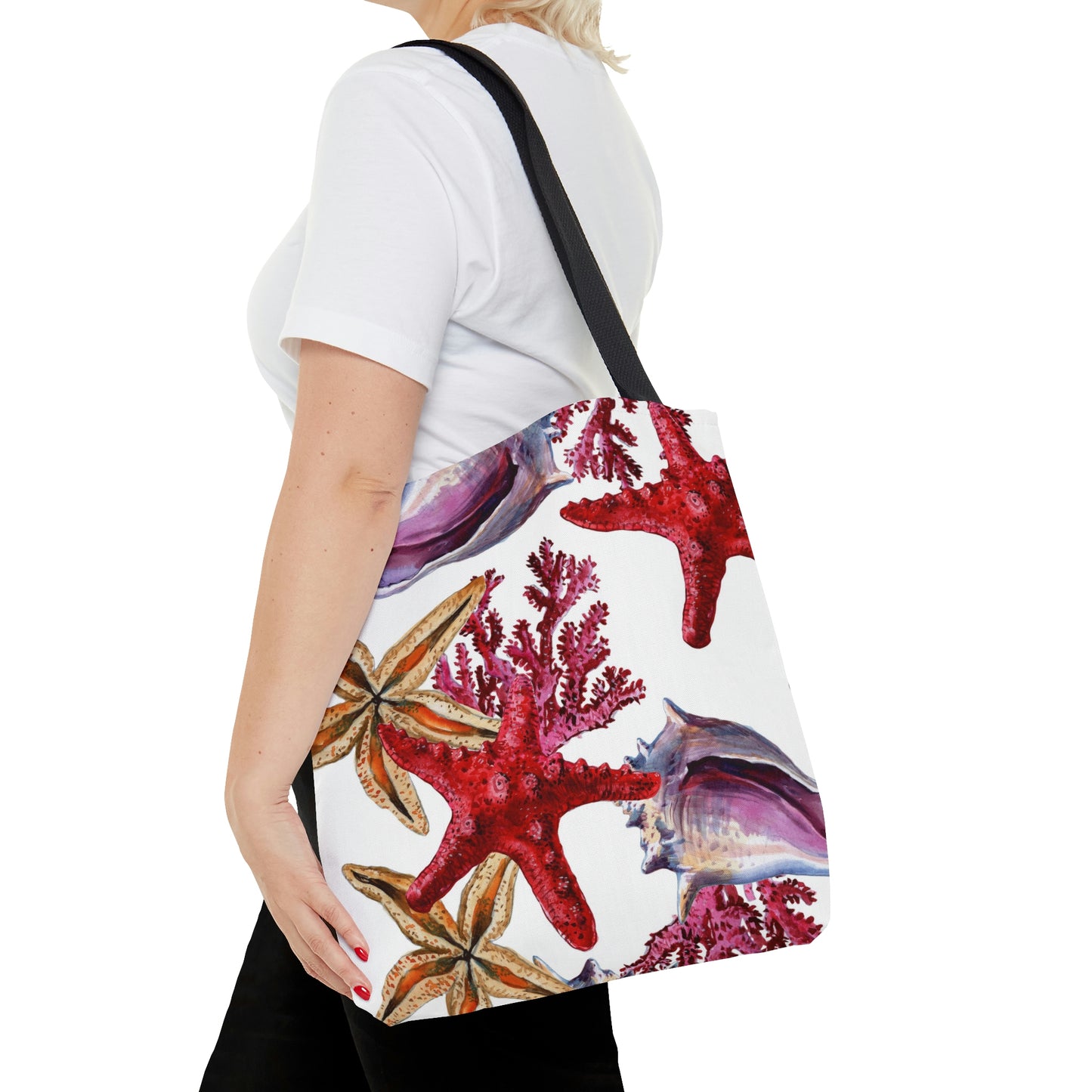 AOP Tote Bag "Underwater nature coral reef"