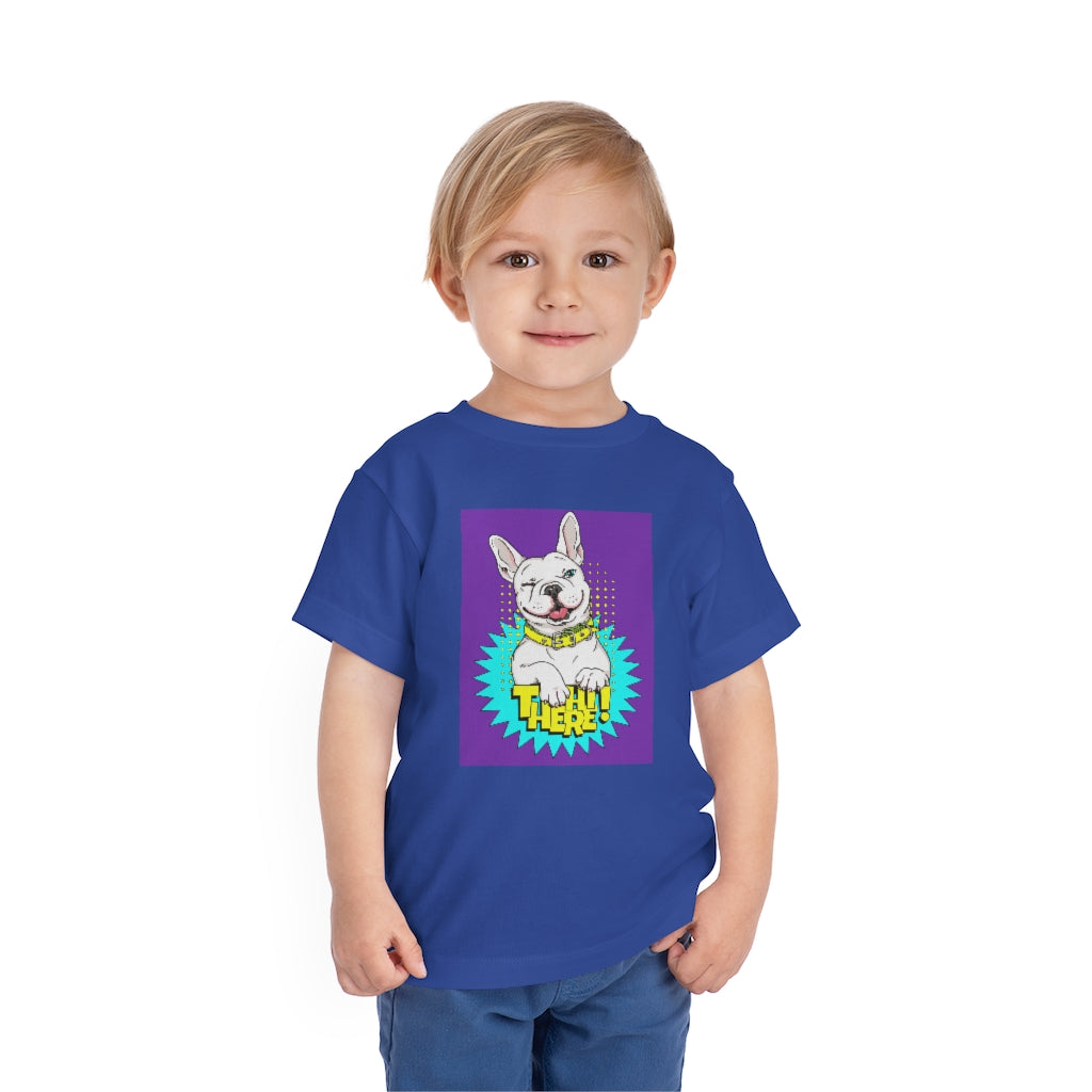 Kids Short Sleeve Tee "French bulldog Hi there!"