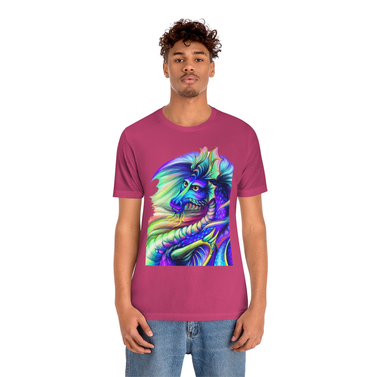 Unisex Jersey Short Sleeve Tee "Multi-colored dragon"