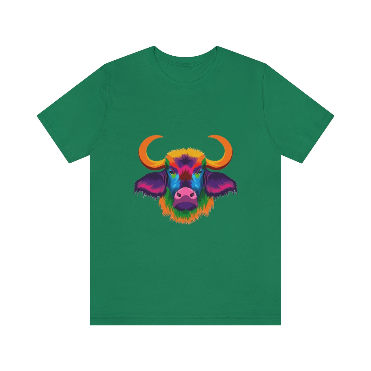 Unisex Jersey Short Sleeve Tee "Abstract colorful bison"