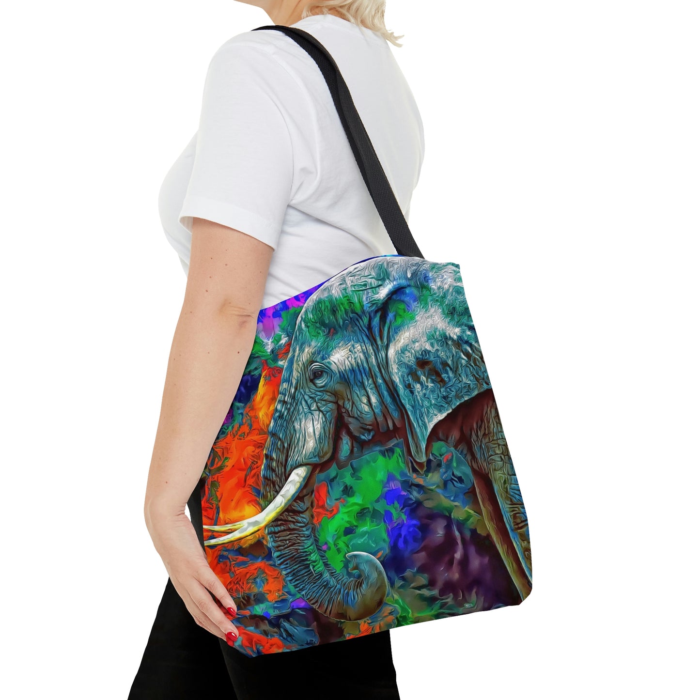 AOP Tote Bag "Elephant color art"