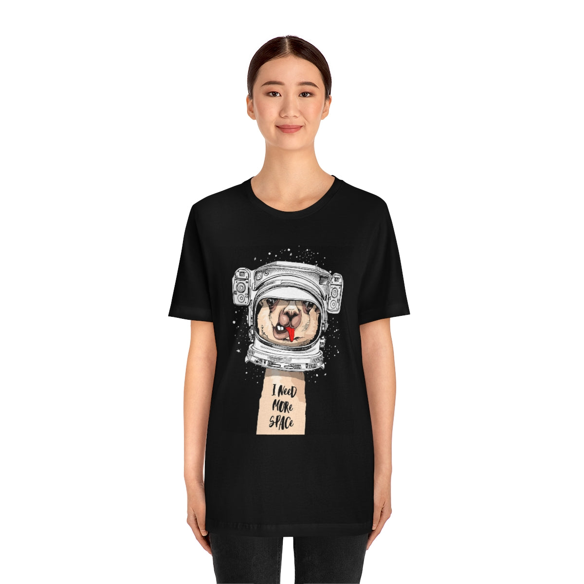 Unisex Jersey Short Sleeve Tee "Llama I need more space"
