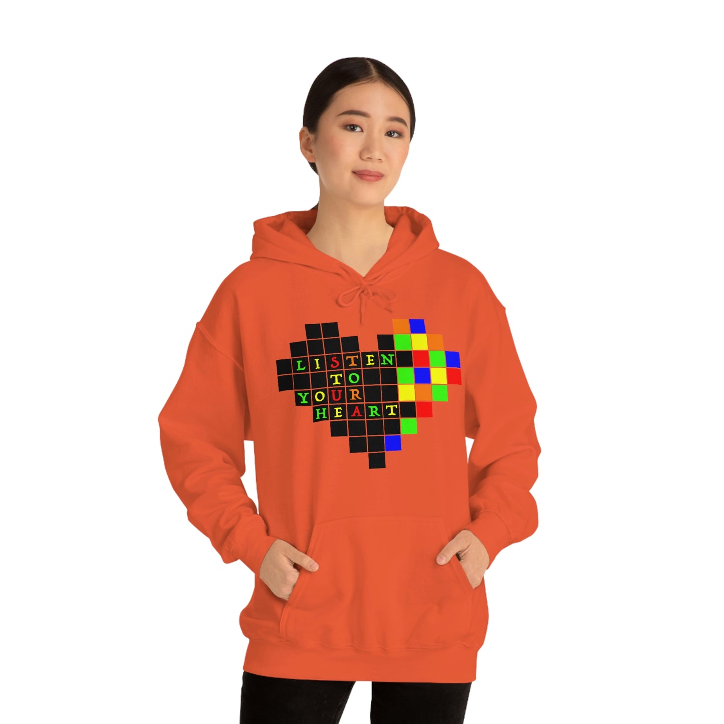 Unisex Heavy Blend™ Hooded Sweatshirt "Listen to your heart"