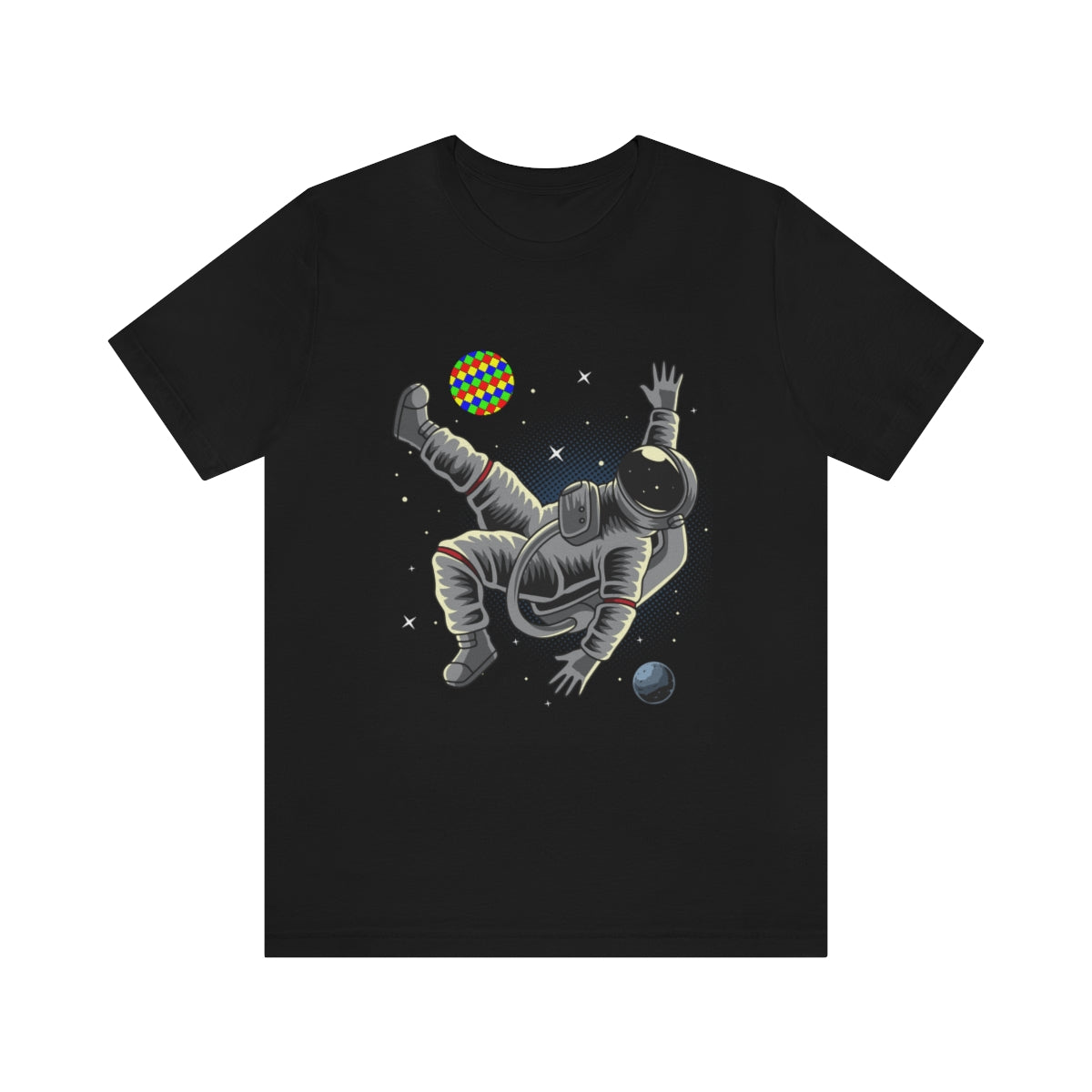 Unisex Jersey Short Sleeve Tee "Astronaut is a soccer player"