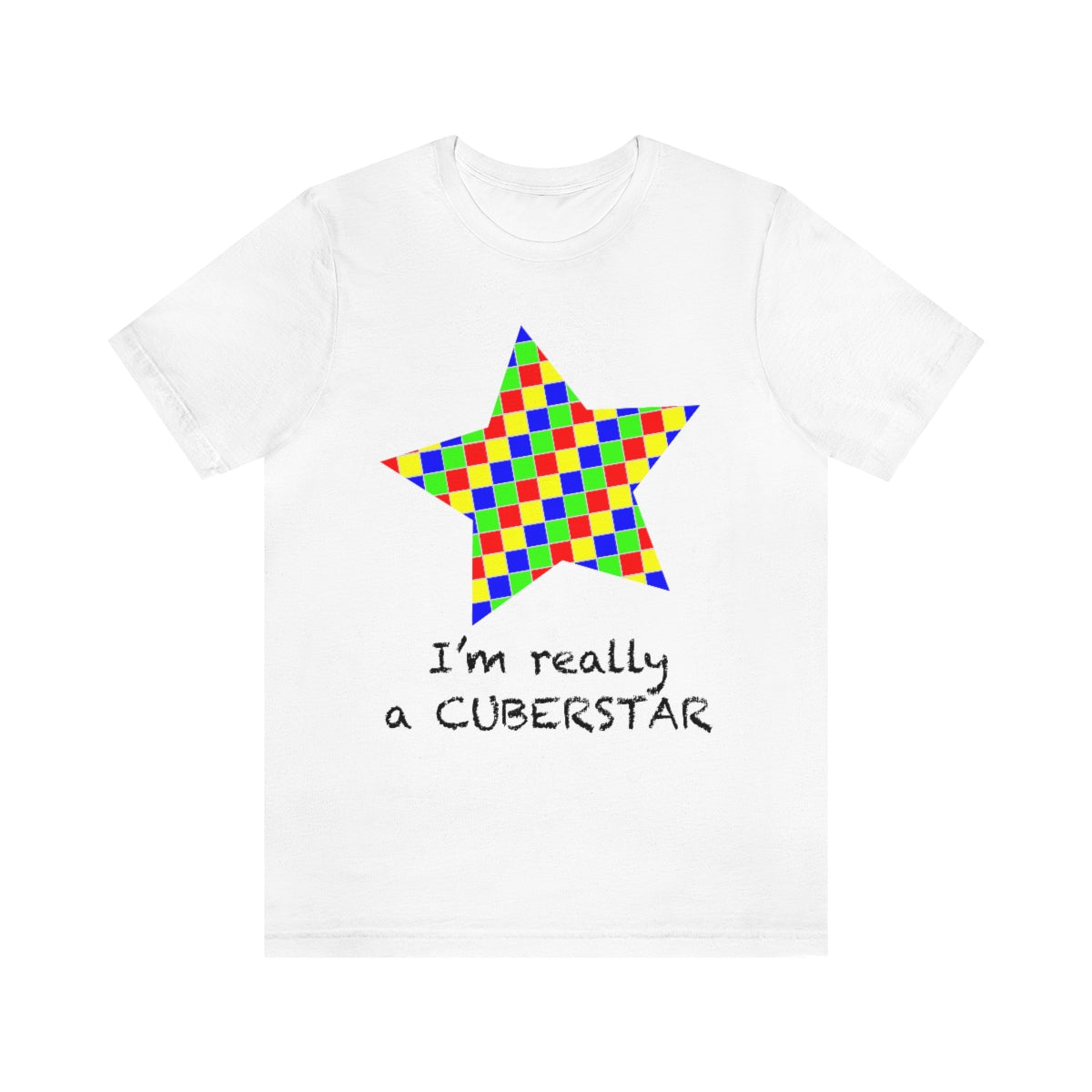 Unisex Jersey Short Sleeve Tee "I'm really a cuberstar"