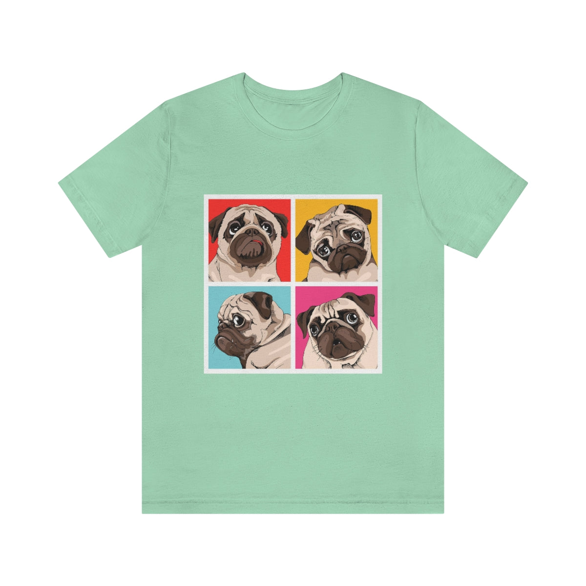 Unisex Jersey Short Sleeve Tee "Four Pugs"