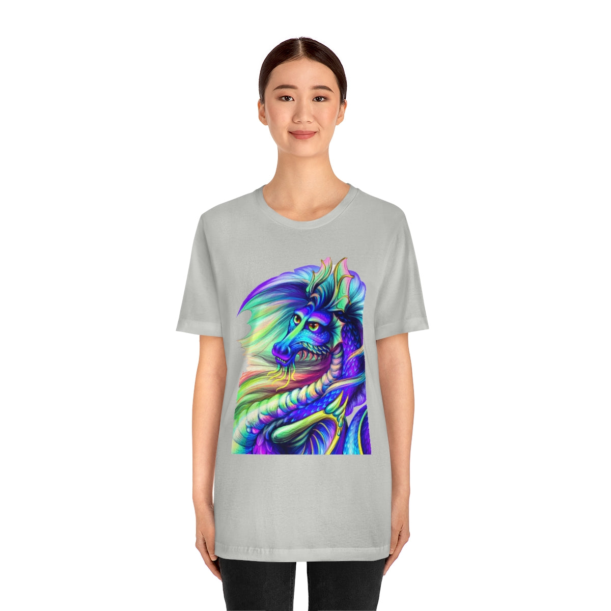 Unisex Jersey Short Sleeve Tee "Multi-colored dragon"