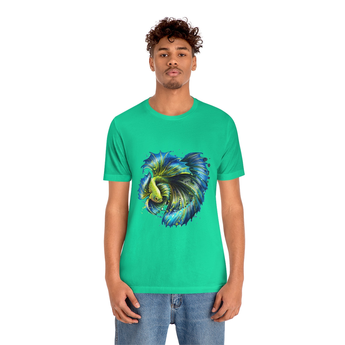 Unisex Jersey Short Sleeve Tee "Colorful tropical fish"