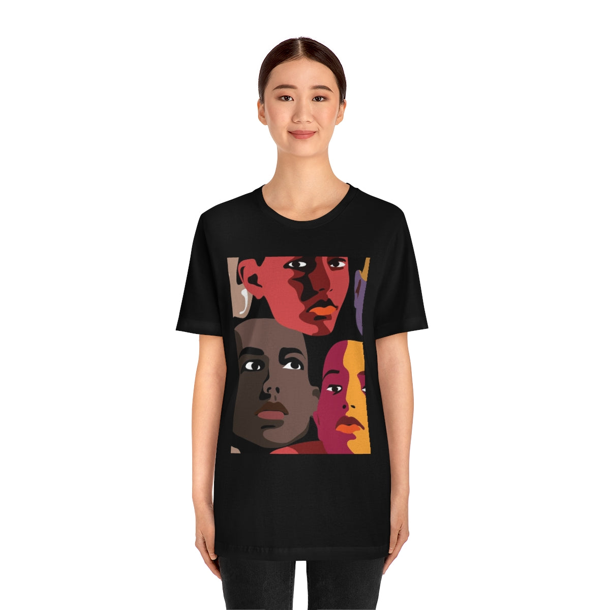 Unisex Jersey Short Sleeve Tee "Faces"