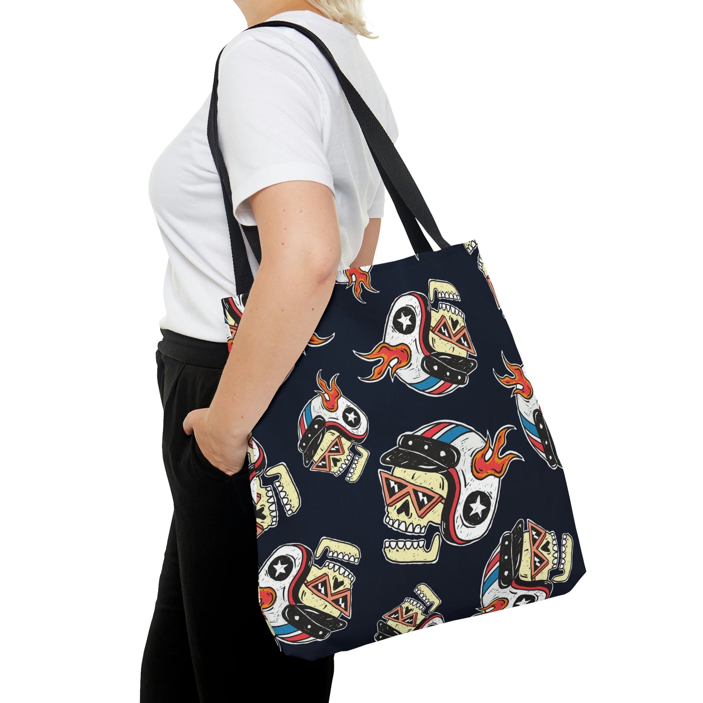 AOP Tote Bag "Skulls"