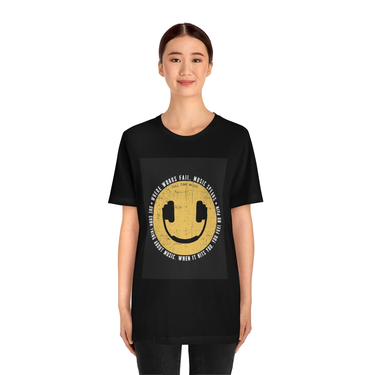 Unisex Jersey Short Sleeve Tee "Smile and headset"